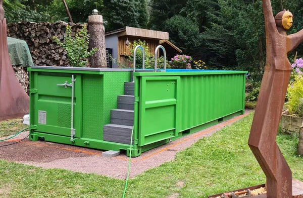 Containerschwimmbecken 6,2m x 2,5m gebrauchsfertig, Komfortpaket-Neu