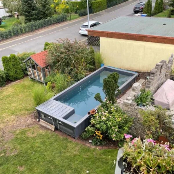 Containerbecken 6.2 x 2.5 m mit Jet Swim Gegenstromanlage