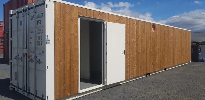 40-Fuß-Barcontainer aus Holz