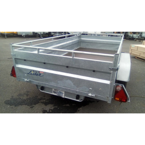 Robuster Metallanhänger, 2 Achsen, 253 x 134 x 50 cm, 750 kg, Lider 39394