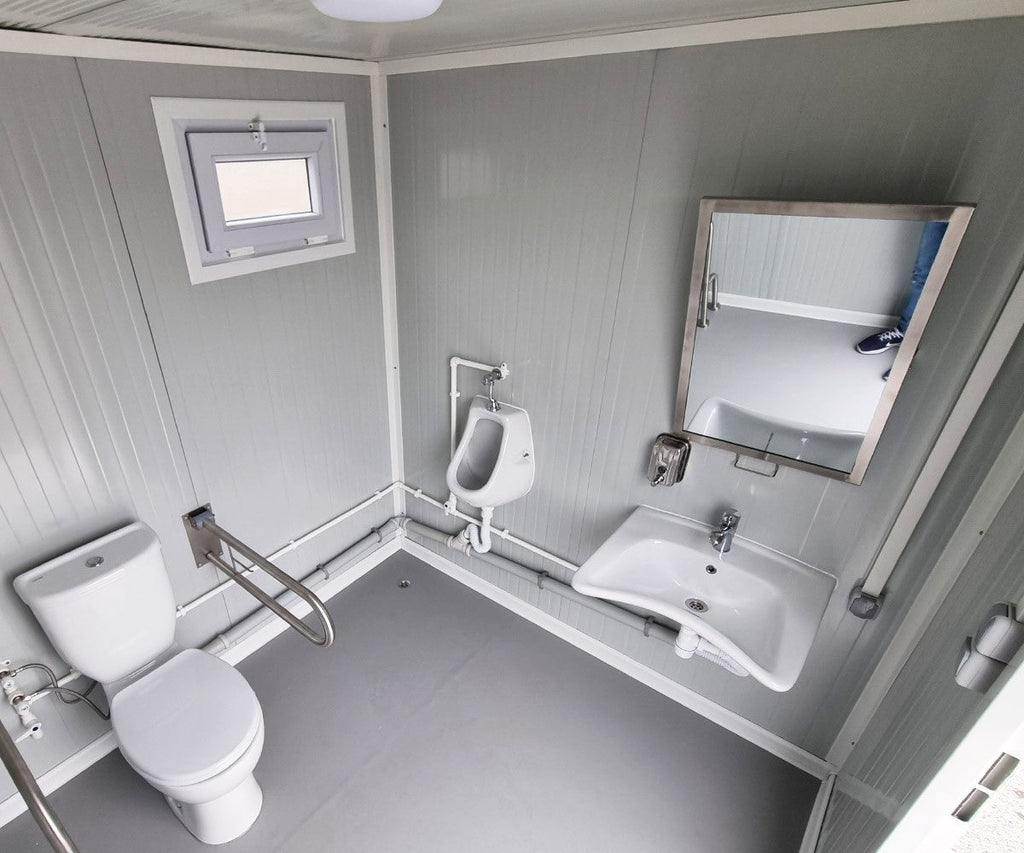 Behinderten Toilette - WC Container mit Rampe - barrierefrei