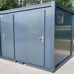 3 m PREMIUM Toilettencontainer – Doppelkabine für Damen und Herren