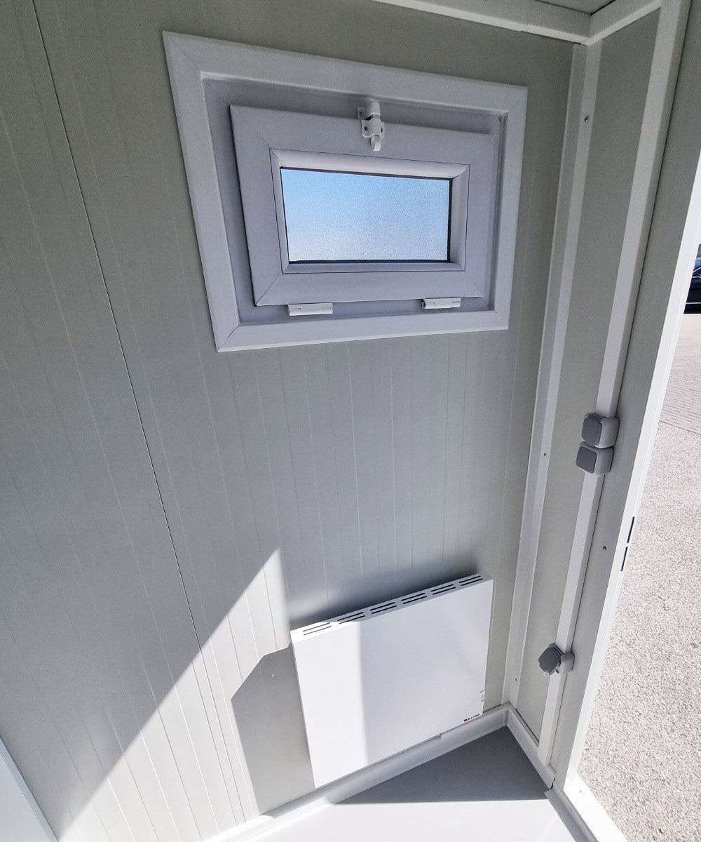 3 m PREMIUM Toilettencontainer – Doppelkabine für Damen und Herren