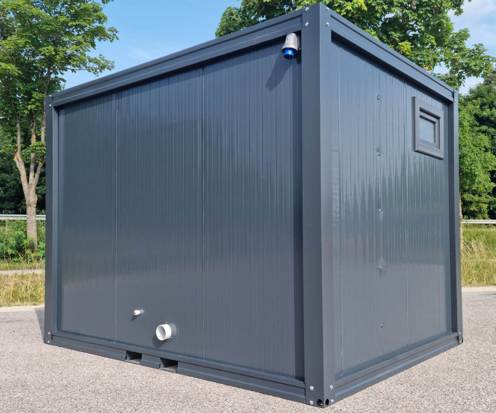 3 m PREMIUM Toilettencontainer – Doppelkabine für Damen und Herren