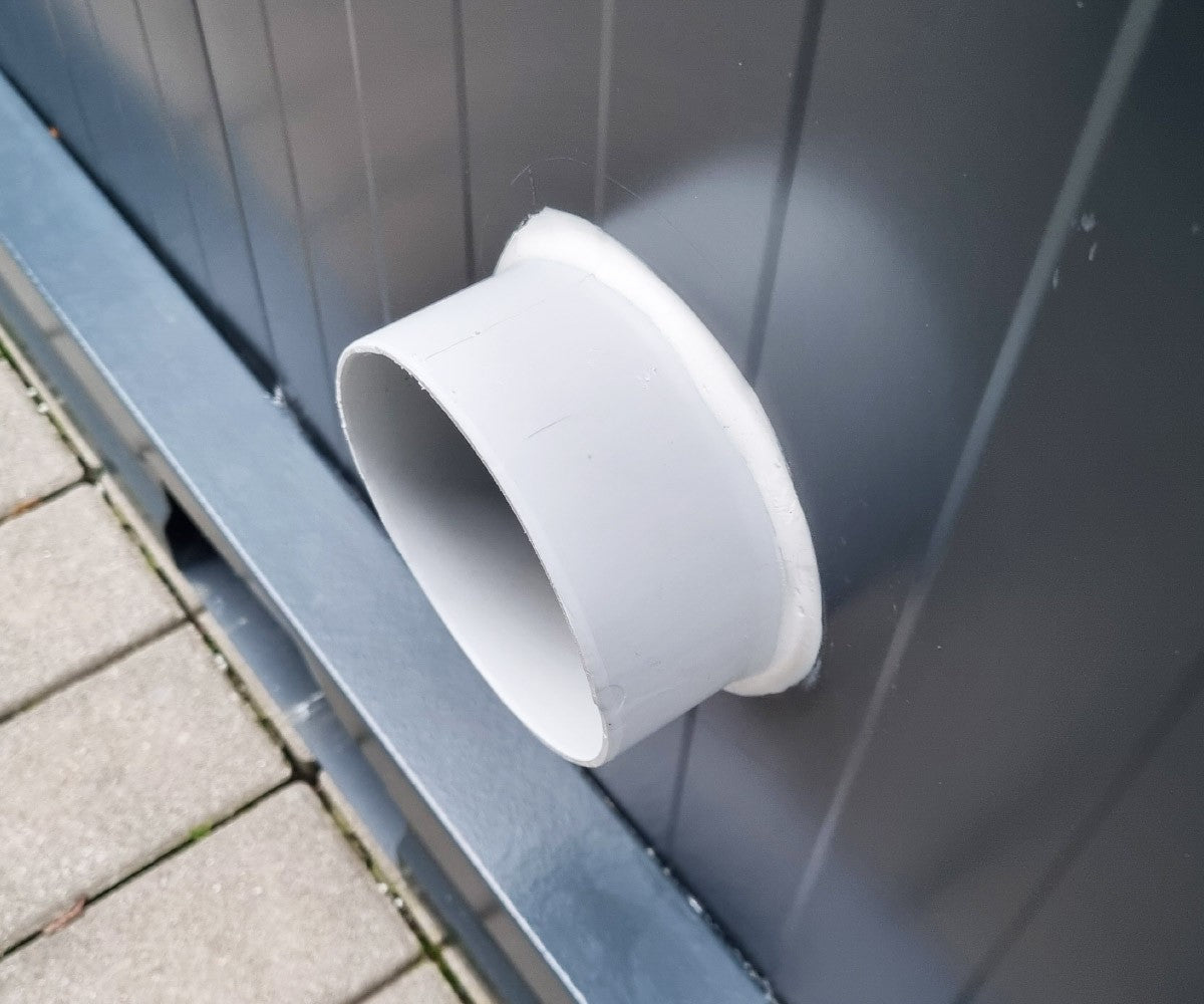 Sanitärcontainer - WC mit Waschbecken und Pissoir Anthrazit