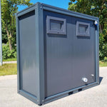 WC Sanitärcontainer mit Doppelkabine - für Mann und Frau - Anthrazit