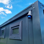 WC Sanitärcontainer mit Doppelkabine - für Mann und Frau - Anthrazit